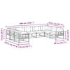 vidaXL Ensemble de canap&eacute;s d'ext&eacute;rieur 9 pcs Naturel et Anthracite