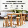 vidaXL Tabourets de bar lot de 4 bois d'acacia solide