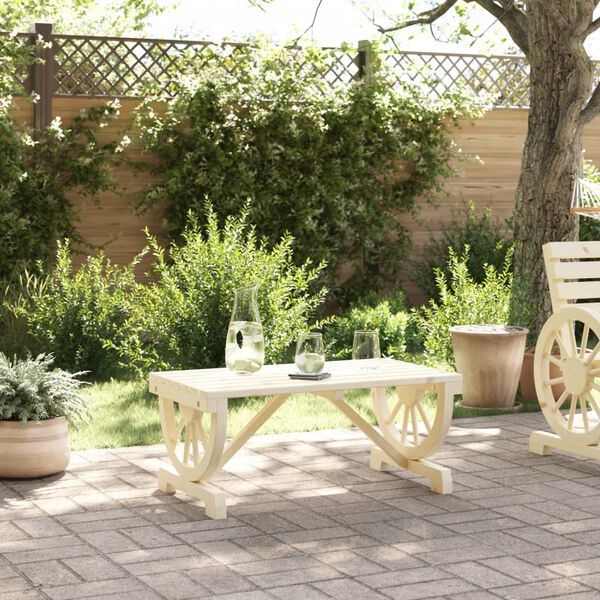 vidaXL Table basse de jardin 90x50x40 cm bois de sapin massif