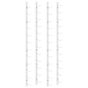 vidaXL Casier &agrave; vin mural pour 12 bouteilles 2 pcs Blanc Fer