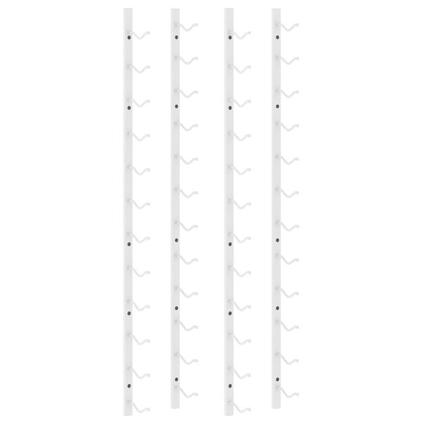 vidaXL Casier &agrave; vin mural pour 12 bouteilles 2 pcs Blanc Fer