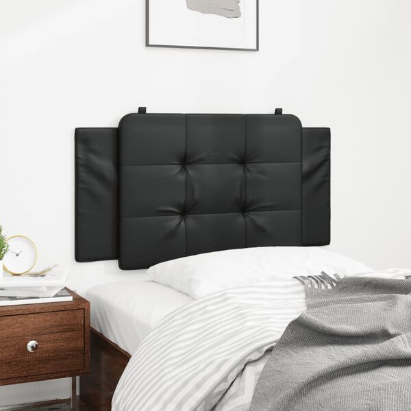 vidaXL Coussin de tête de lit Zadar noir 100 cm similicuir