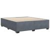 vidaXL Cadre de lit sans matelas gris foncé velours