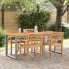 vidaXL Table de jardin et pieds en forme de U 160x80x75 cm bois acacia