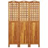 vidaXL Cloison de séparation 3 panneaux 121,5x2x180 cm Bois d'acacia