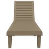 vidaXL Chaise longue marron clair 155x58x83 cm polypropylène