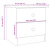 vidaXL Table de chevet ALTA blanc 41x35x41 cm bois de pin massif