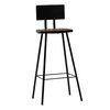 vidaXL Tabourets de bar lot de 2 bois massif de récupération
