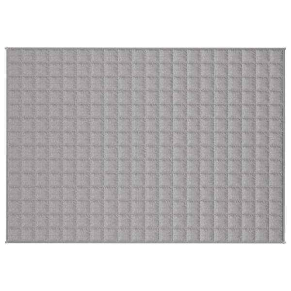 vidaXL Couverture lest&eacute;e Gris 140x200 cm 10 kg Tissu