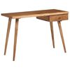 vidaXL Table &agrave; &eacute;crire Bois d'acacia massif 110 x 50 x 76 cm