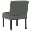 vidaXL Fauteuil sans accoudoirs gris fonc&eacute; tissu