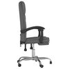 vidaXL Fauteuil inclinable de bureau gris foncé tissu