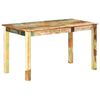 vidaXL Table de salle &agrave; manger Bois de r&eacute;cup&eacute;ration solide 140x70x76cm