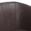vidaXL Fauteuil avec repose-pied marron similicuir