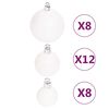 vidaXL Ensemble de boules de Noël 108 pcs Rouge et blanc