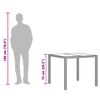 vidaXL Table de jardin dessus en verre Noir 90x90x75 cm R&eacute;sine tress&eacute;e