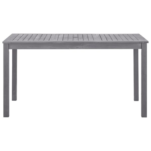 vidaXL Table de jardin Délavage gris 140x80x74 cm Bois d'acacia massif