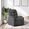 vidaXL Fauteuil inclinable en tissu gris fonc&eacute;