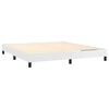 vidaXL Sommier à ressorts de lit blanc 183x213 cm similicuir