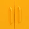 vidaXL Armoire de rangement Jaune moutarde 80x35x101,5 cm Acier