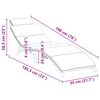 vidaXL Transat de jardin Marron 198 x 55 x 58,5 cm Bois de teck massif