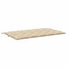 vidaXL Coussin de banc de jardin beige 180x(50+50)x7 cm tissu oxford