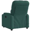 vidaXL Fauteuil inclinable de massage électrique vert foncé tissu