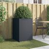 vidaXL Jardini&egrave;re anthracite 52x48x75 cm acier