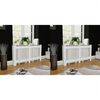 vidaXL Cache-radiateurs 2 pcs blanc MDF 152 cm