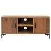 vidaXL Meuble TV Marron 110x35x48 cm Bois de pin massif