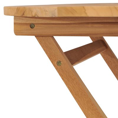 vidaXL Table pliable de jardin 85x76 cm Bois de teck solide