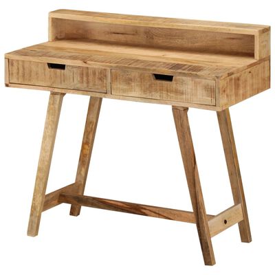 vidaXL Bureau 100x45x90 cm Bois de manguier brut solide