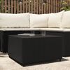 vidaXL Table basse de jardin Carr&eacute; Noir 50x50x30 cm R&eacute;sine tress&eacute;e