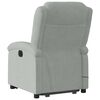 vidaXL Fauteuil inclinable de massage électrique gris clair velours
