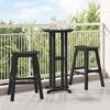 vidaXL Tabouret de bar 2 pcs Noir 52 x 43 x 73,5 cm HDPE