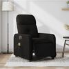 vidaXL Fauteuil inclinable de massage &eacute;lectrique noir tissu