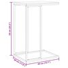 vidaXL Table d'appoint Noir 40x30x59 cm Bois d'ing&eacute;nierie