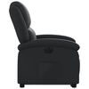 vidaXL Fauteuil inclinable électrique noir cuir véritable