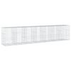 vidaXL Panier gabion avec couvercle 700x100x150 cm fer galvanis&eacute;