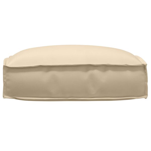 vidaXL Coussin Beige 50 x 50 x 12 cm Tissu Oxford