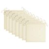 vidaXL Chaises de jardin et coussins cr&egrave;me lot de 8 Bois teck massif