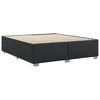 vidaXL Cadre de lit sans matelas noir similicuir