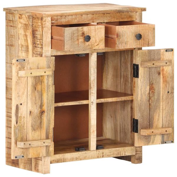 vidaXL Buffet 59x35x75 cm Bois de manguier brut