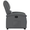 vidaXL Fauteuil inclinable gris similicuir