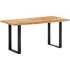 vidaXL Table de salle &agrave; manger 160x80x75cm Bois de r&eacute;cup&eacute;ration massif