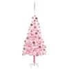 vidaXL Arbre de Noël artificiel pré-éclairé et boules rose 150 cm PVC
