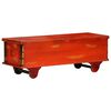vidaXL Bo&icirc;te de rangement Rouge 110x40x40 cm Bois d'acacia massif