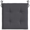 vidaXL Coussins de chaise de jardin lot de 2 anthracite 40x40x4 cm