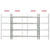 vidaXL Grille r&eacute;glable de s&eacute;curit&eacute; de fen&ecirc;tres et 4 barres 500-650 mm