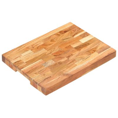 vidaXL Planche à découper 40x30x4 cm bois d'acacia massif